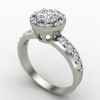 Silver Solitaire Ring with Round Cut Stone