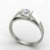 Silver Solitaire Engagement Ring Silver Solitaire Engagement Ring