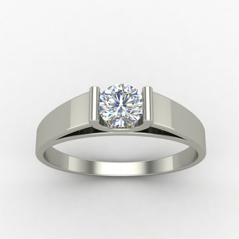 Silver Solitaire Engagement Ring Silver Solitaire Engagement Ring