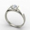 Silver Solitaire Engagement Ring Silver Solitaire Engagement Ring