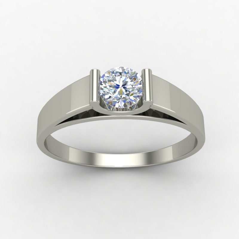 Silver Solitaire Engagement Ring Silver Solitaire Engagement Ring