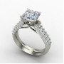 Princess-Cut Solitaire Wedding Ring