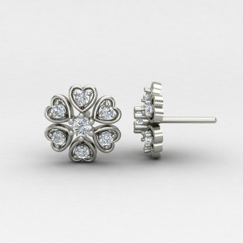 Silver Heart Earring