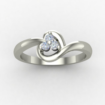 Heart Ring Silver