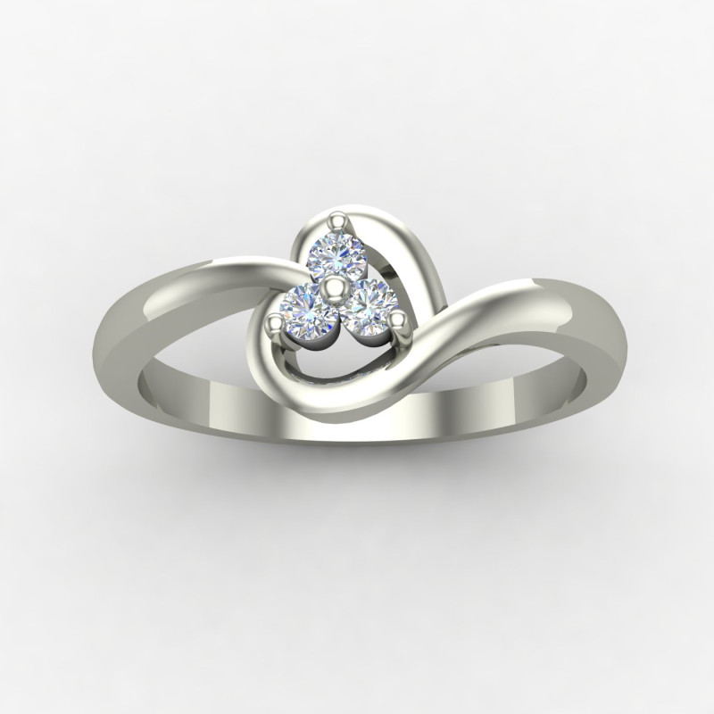 Heart Ring Silver