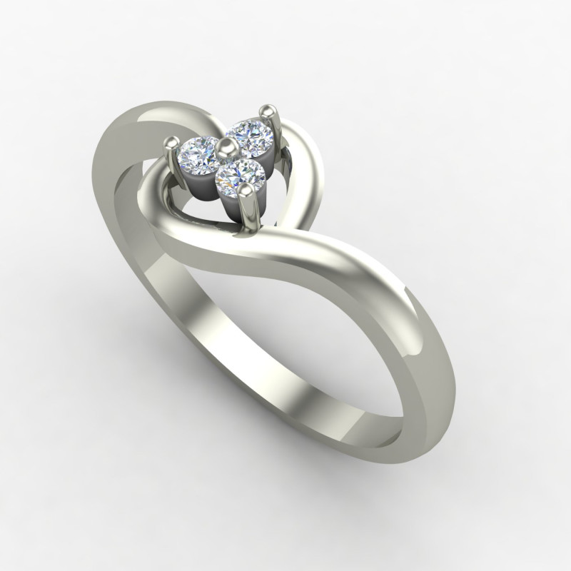 Heart Ring Silver