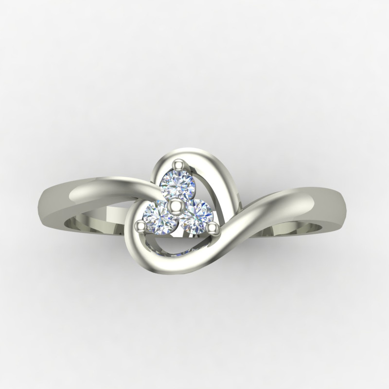 Heart Ring Silver