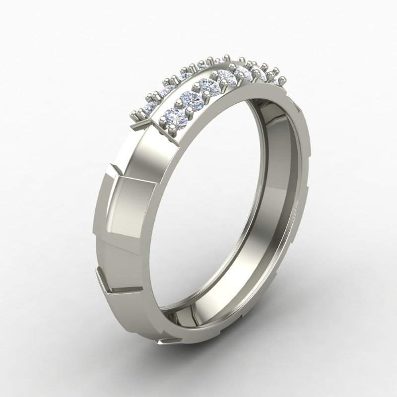 Unisex Silver Band Ring Unisex Silver Band Ring