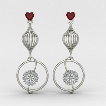 Bridal Silver Earring