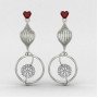 Bridal Silver Earring