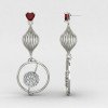 Bridal Silver Earring