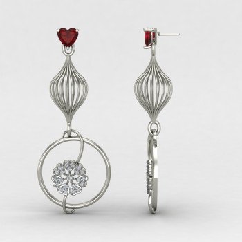 Bridal Silver Earring