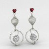 Bridal Silver Earring