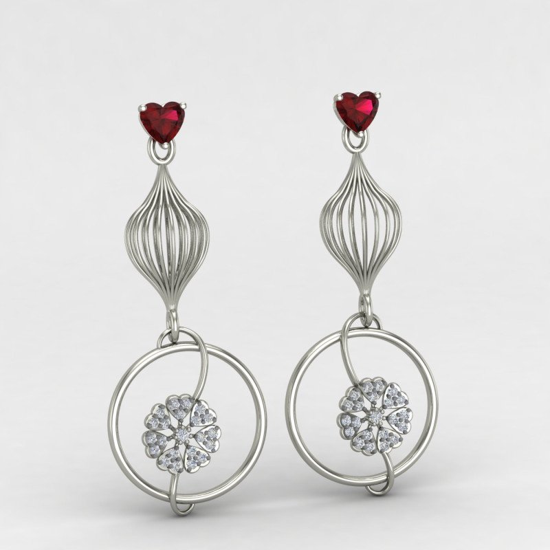 Bridal Silver Earring