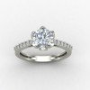 Silver Solitaire Ring with Cubic Zirconia