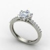 Silver Solitaire Ring with Cubic Zirconia