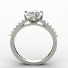 Silver Solitaire Ring with Cubic Zirconia