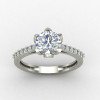 Silver Solitaire Ring with Cubic Zirconia