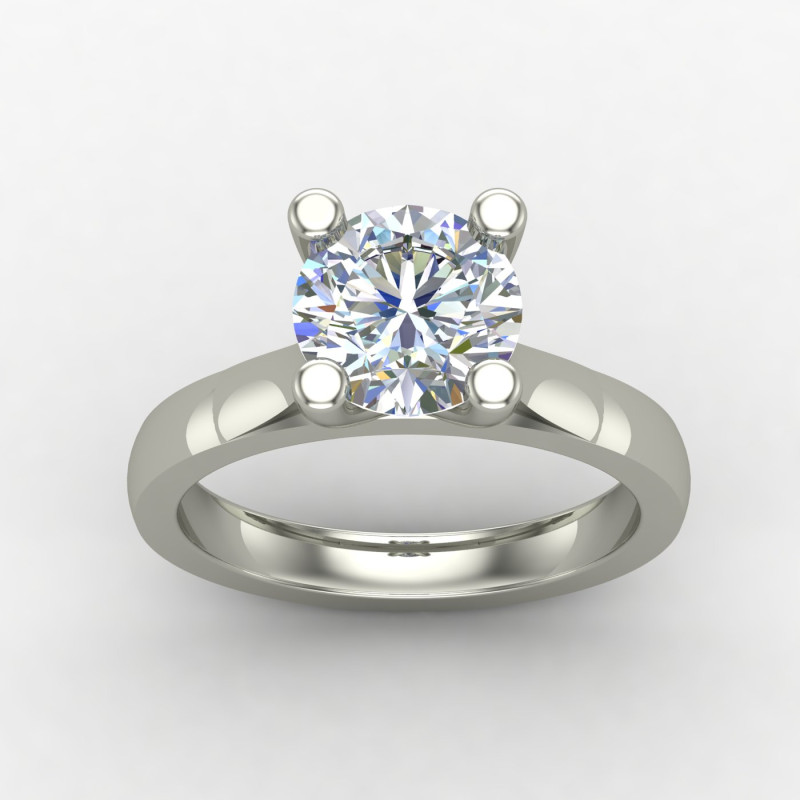 2 Carat Solitaire Engagement Ring