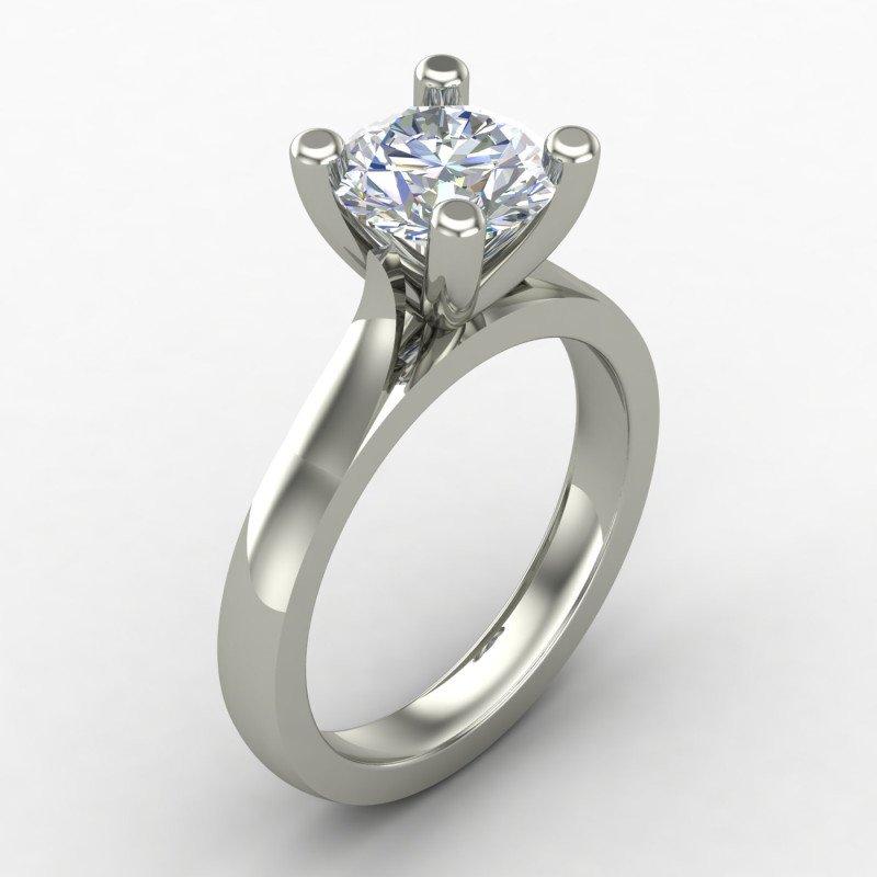 2 Carat Solitaire Engagement Ring