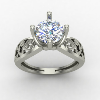 Solitaire Silver Ring