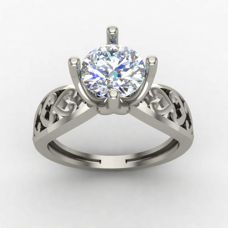 Solitaire Silver Ring Solitaire Silver Ring
