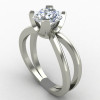 Silver Solitaire Promise Ring