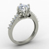 Silver Solitaire Ring