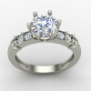 Thin Band Solitaire Engagement Ring