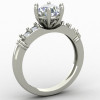 Thin Band Solitaire Engagement Ring