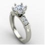 Thin Band Solitaire Engagement Ring