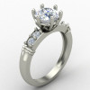 Thin Band Solitaire Engagement Ring