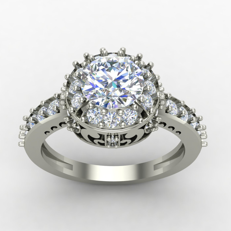 Silver Solitaire Engagement Ring Online Silver Solitaire Engagement Ring Online