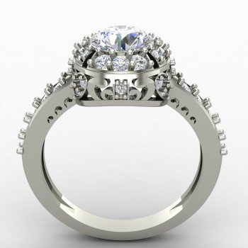 Silver Solitaire Engagement Ring Online