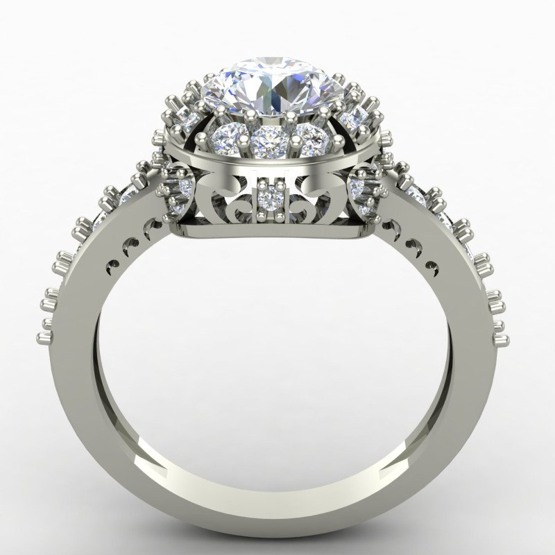 Silver Solitaire Engagement Ring Online Silver Solitaire Engagement Ring Online