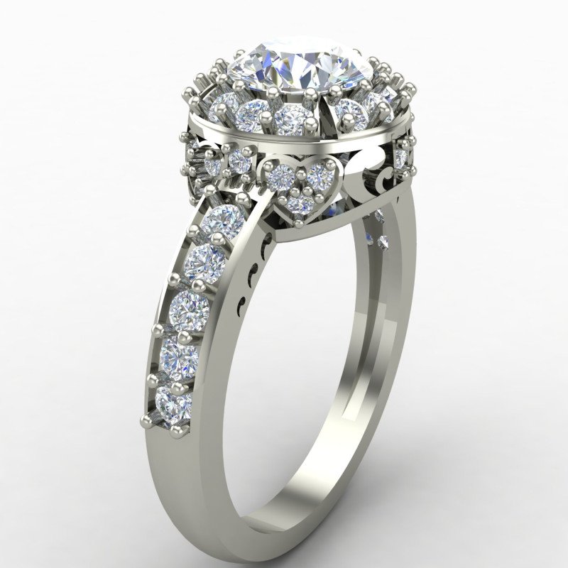 Silver Solitaire Engagement Ring Online Silver Solitaire Engagement Ring Online