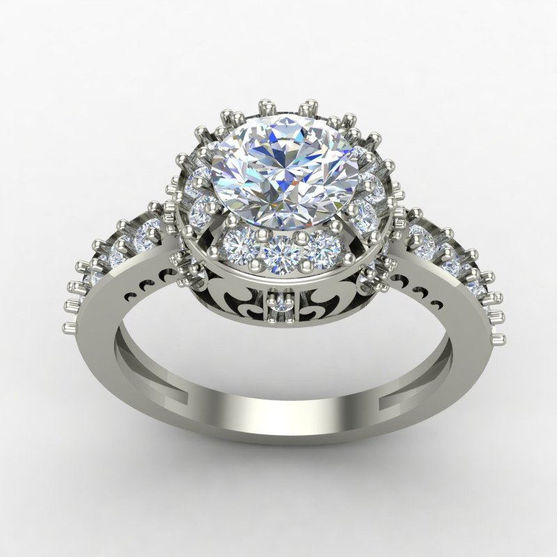 Silver Solitaire Engagement Ring Online Silver Solitaire Engagement Ring Online