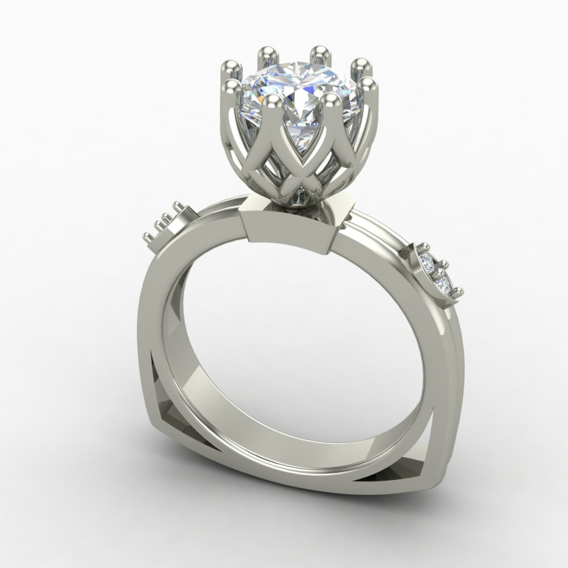 Sterling Silver Solitaire Ring Sterling Silver Solitaire Ring
