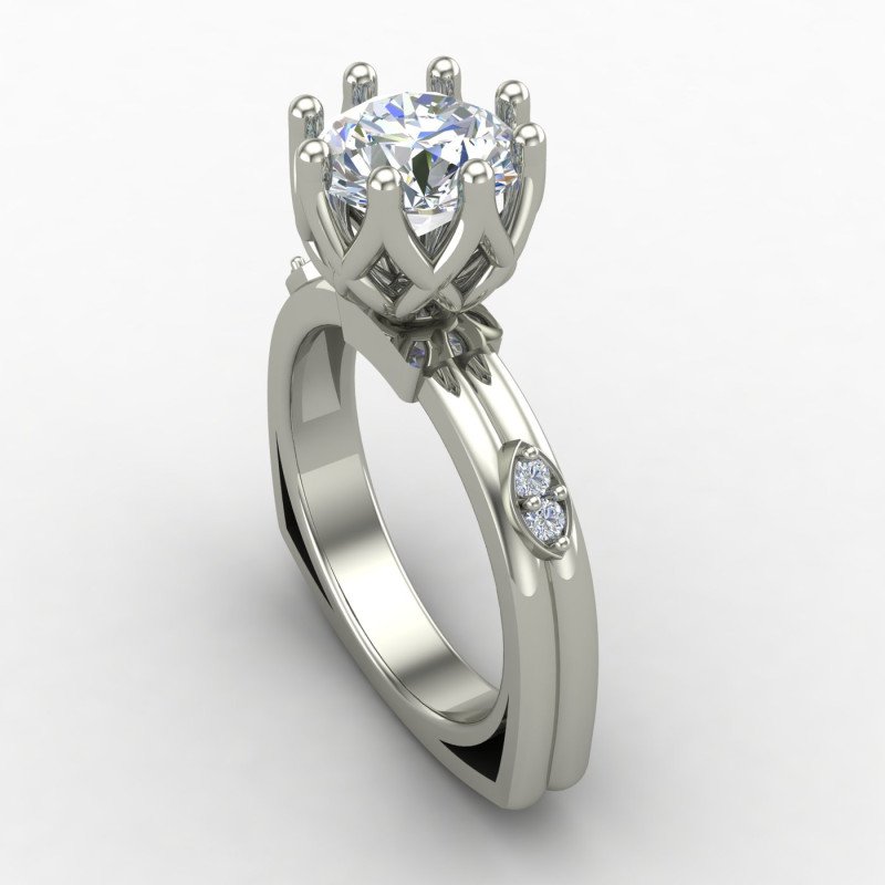 Sterling Silver Solitaire Ring Sterling Silver Solitaire Ring