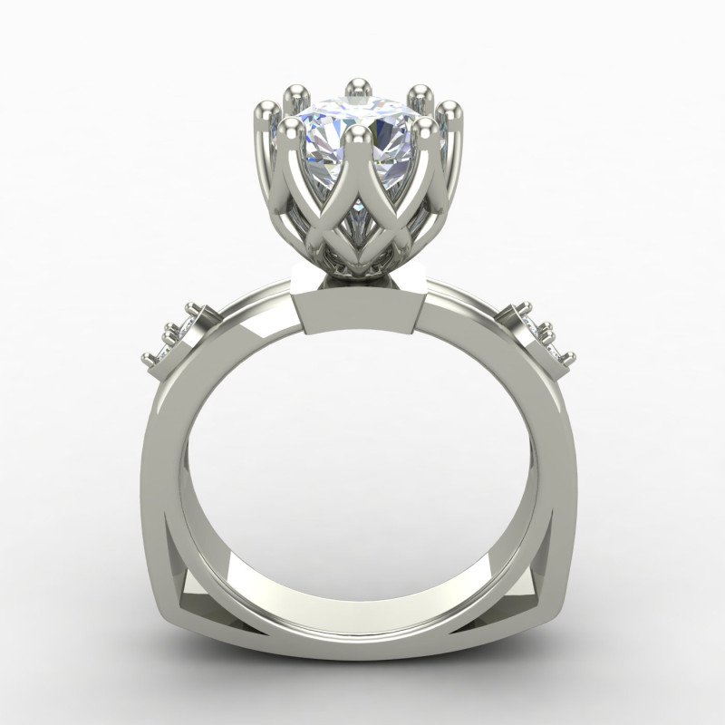 Sterling Silver Solitaire Ring Sterling Silver Solitaire Ring