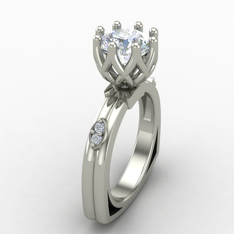 Sterling Silver Solitaire Ring Sterling Silver Solitaire Ring