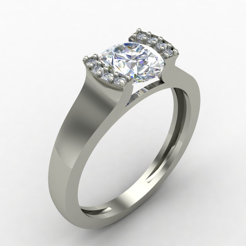 Vintage Style Solitaire Silver Ring Vintage Style Solitaire Silver Ring