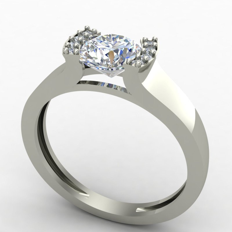 Vintage Style Solitaire Silver Ring Vintage Style Solitaire Silver Ring