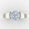 Vintage Style Solitaire Silver Ring Vintage Style Solitaire Silver Ring