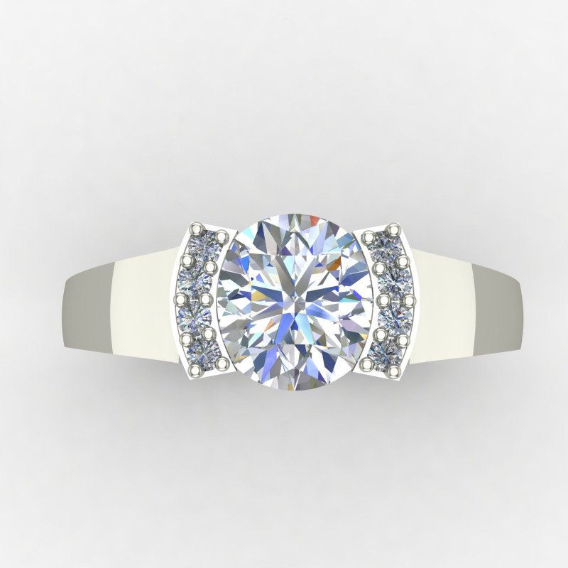 Vintage Style Solitaire Silver Ring Vintage Style Solitaire Silver Ring