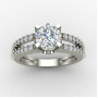 Unique Handcrafted Soliyaire Silver Ring