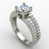 Unique Handcrafted Soliyaire Silver Ring