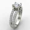 Unique Handcrafted Soliyaire Silver Ring