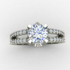Unique Handcrafted Soliyaire Silver Ring