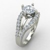 Soliyaire Silver Ring with Cubic Zirconia Stone